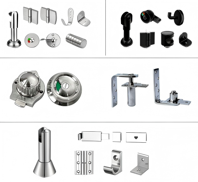 Hardware voor toiletpartities